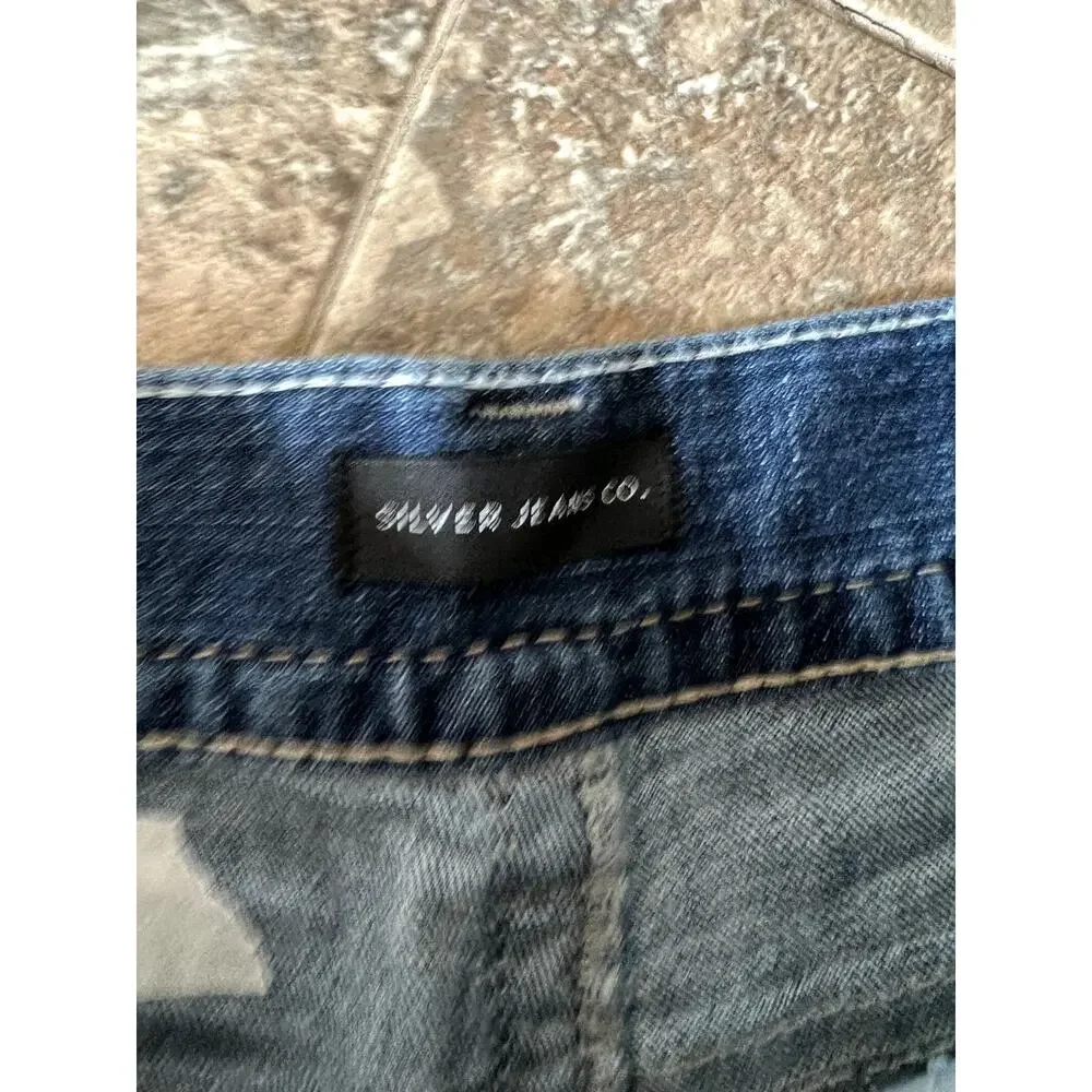 Silver Zac Relaxed Fit Straight Denim Jeans Men's 36/34